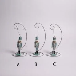 Teal And Sliver Nutcracker Ornament