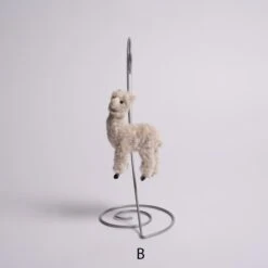Furry Alpaca Ornament -Esquire Shop C4866 3