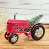 Red Tractor With Tree
