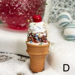 Ice Cream Cone Ornament -Esquire Shop D3988 5