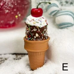 Ice Cream Cone Ornament -Esquire Shop D3988 6