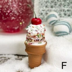 Ice Cream Cone Ornament -Esquire Shop D3988 7