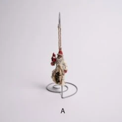 Birch African American Santa Ornament 6 Birch African American Santa Ornament -Esquire Shop E0628 2