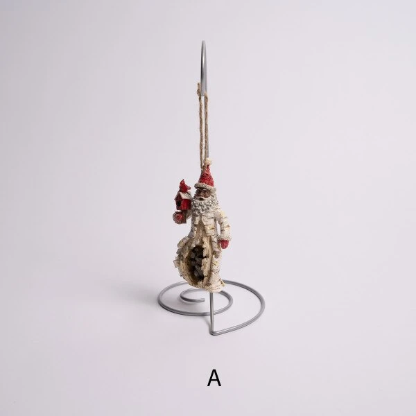 Birch African American Santa Ornament 4 Birch African American Santa Ornament - Image 2