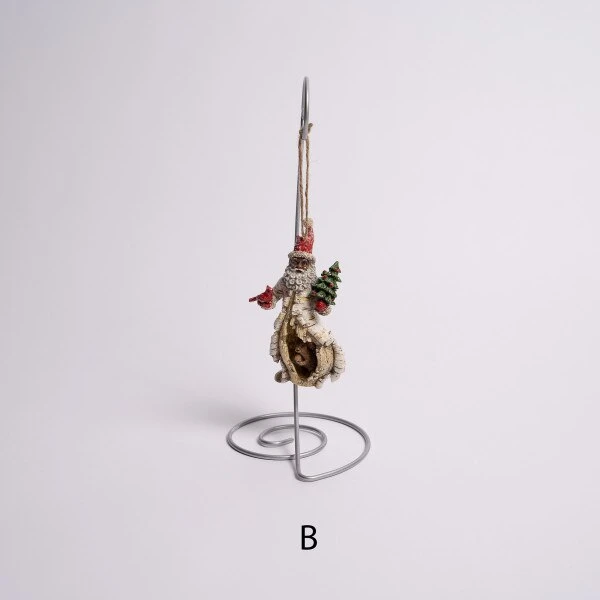 Birch African American Santa Ornament 5 Birch African American Santa Ornament - Image 3