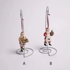 Santa With Wine Basket Ornament