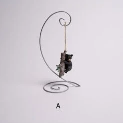Black Bear On Branch Ornament -Esquire Shop E0865 2