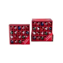 Multicolored Miniature Glass Ball Ornament