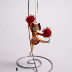Cheerleader Ornament -Esquire Shop J8630 3