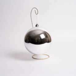 200mm Silver Shiny Ball Ornament
