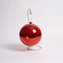200mm Red Mercury Ball Ornament