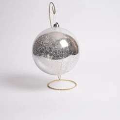 200mm Silver Mercury Ball Ornament