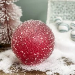 150MM Sugar Glitter Red Ball