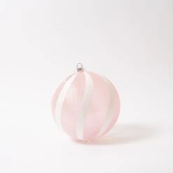 Pink White Glitter Candy Ball