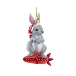 Noble Gems Bunny With Carrot Ornament
