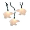 White Glitter Bear Light Set -Esquire Shop UL4339 1