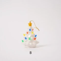Ceramic Lite Tree Ornament -Esquire Shop Y7774 4